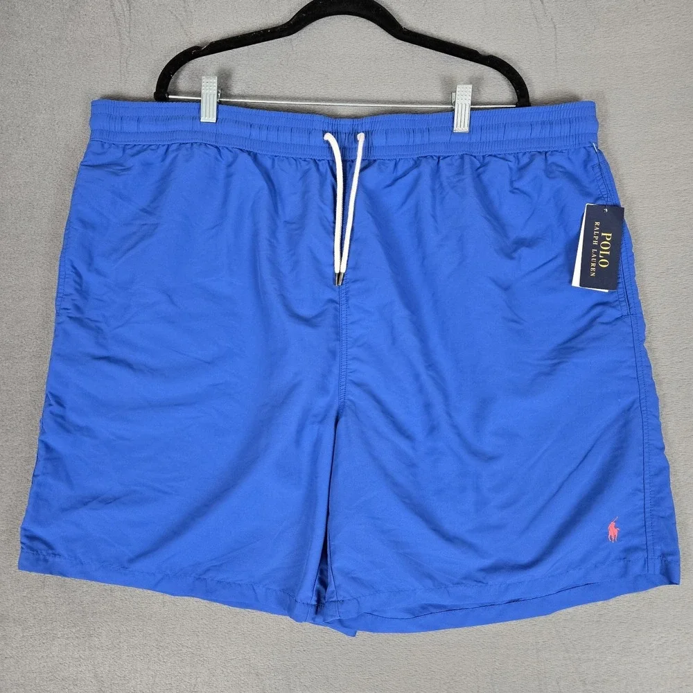 Polo Ralph Lauren Swim Trunks Mens 3XLT Blue Big & Tall Mesh Lined Pony NWT